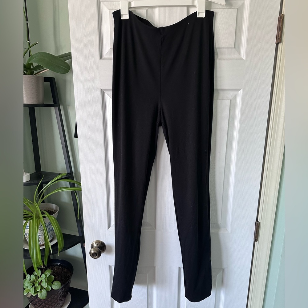TALL Liz Claiborne Black Ponte Leggings